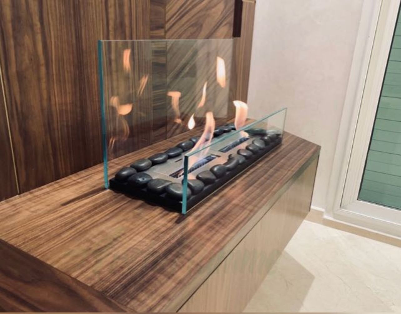 Cheminée de Table Élégante — cheminée bioéthanol Archiflamme